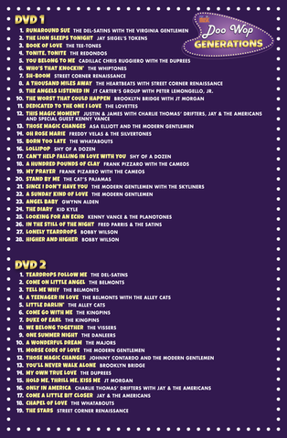 Doo Wop Generations 3-Disc DVD Set – Treasury Collection Doo Wop Generations 3-Disc DVD Set – Treasury Collection